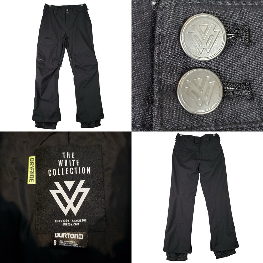 Burton Pants Mens Small Fits 32X32 Black Dryride System Cargo Snowboard Ski